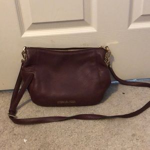Slouched plum Michael Kors purse
